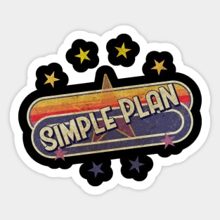 Simple Plan Vintage ElaCuteOfficeGirl Sticker